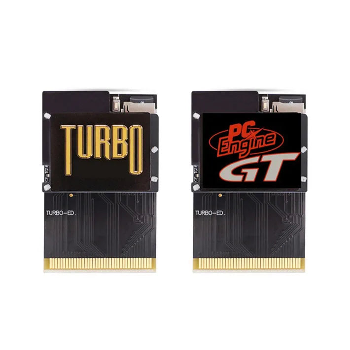 Black Gold Edition PCE PC engine console game card TURBO 600 IN 1 OR RGBS Card Video Booster RGBS Signal Output Audio Output