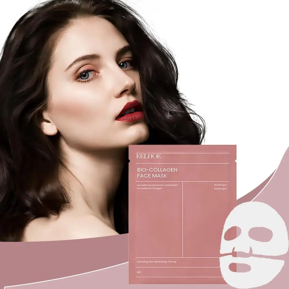 5/10pcs Collagen Face Mask Moisturizing Refreshing Brightening Nourish Deep Hydration Moisturizer Feels light Collagen Skin Care
