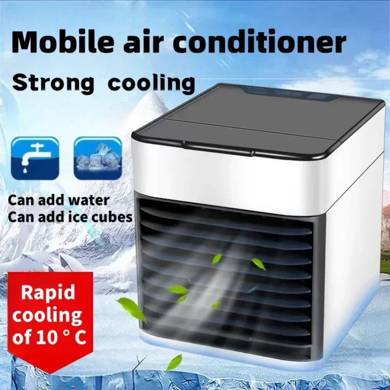 Air conditioning fan, mini air cooler, household cooling, small energy-saving, USB portable, small electric office