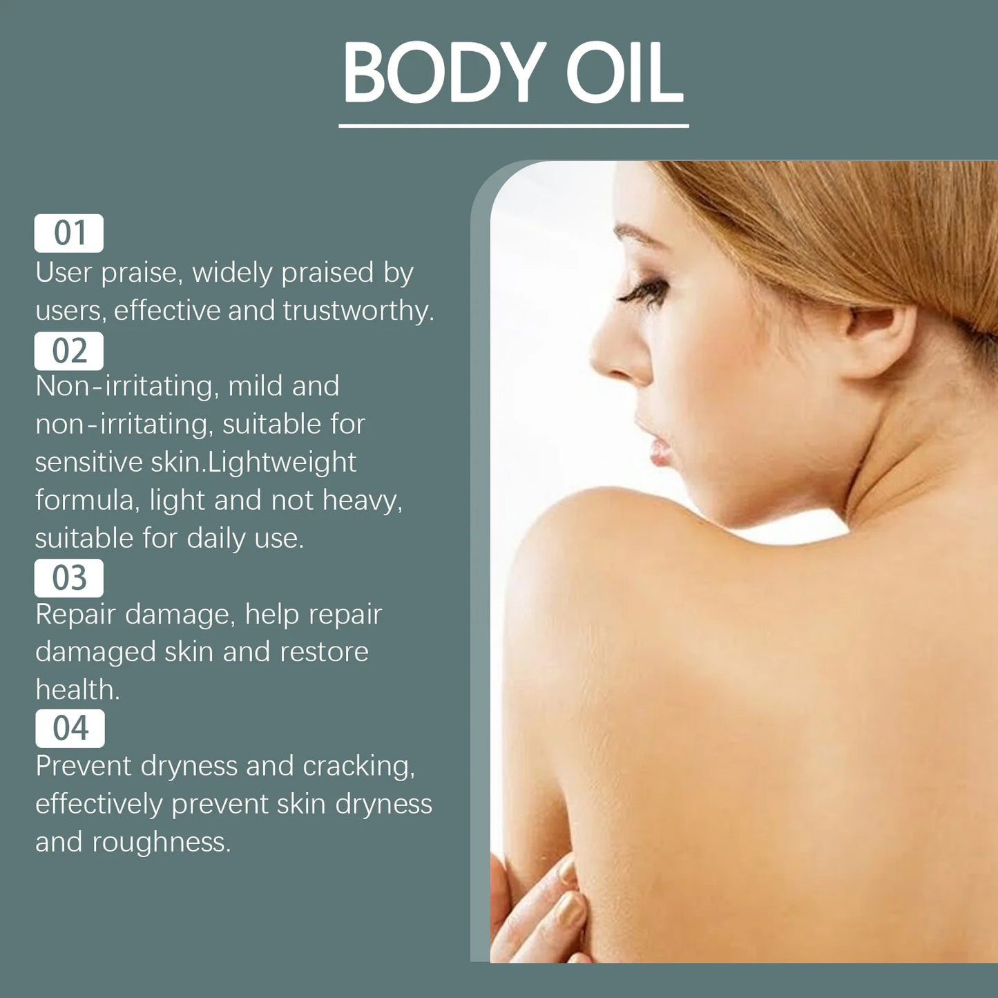 Repairing Body Oil Deeply Moisturizing Lifting Fade Fade Lines Lighten Skin Tone Relieve Dryness Smooth Nourishing Body Care Oil