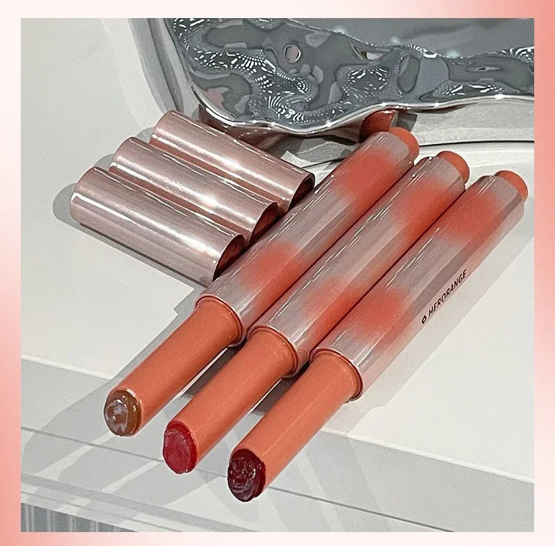 Strawberry Jelly Lipsticks Moisturizing Water Gloss Lip Stick Tint Mirror Clear Lip Gloss Non-Sticky Lips Makeup Korean Cosmetic