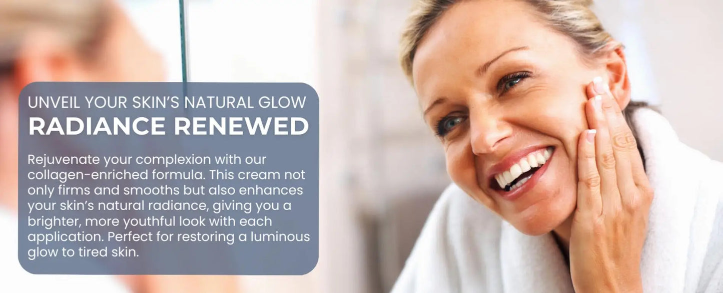 Collagen Face Moisturizer Anti Aging Effect Reducing Wrinkles Face Cream Peptide Rejuveneting Skin Elasticity and Hydration