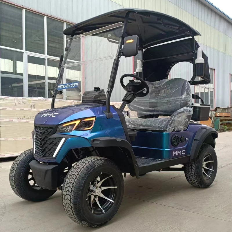 Brand New 4 Wheel Utility Vehicle 2 4 6 Seater 48/60/72V Electric Scooter Club Car Off Road Golf Cart With Rear Cargo Box