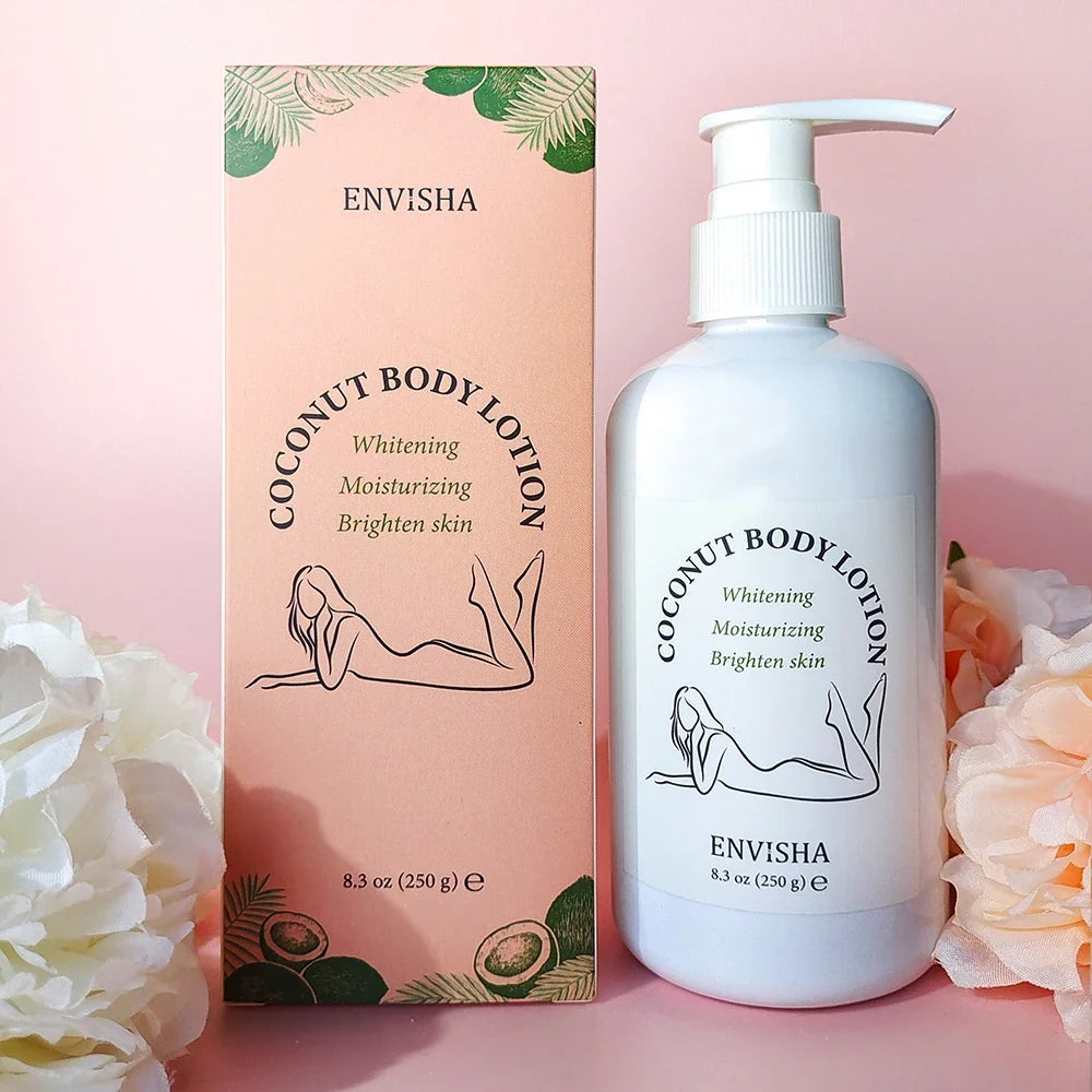 Body Lotion Butter Skin Care Coconut Oil Face Cream Whitening Moisturizing Brightening Collagen Remove Melanin Beauty Health