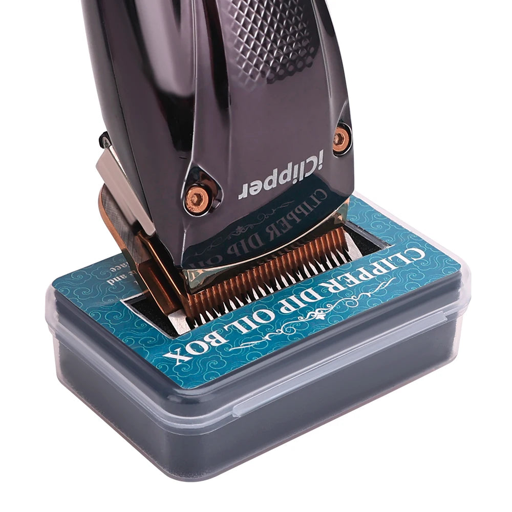 Barbershop Hair Clippers Shavers Lubricating Blade Rust Prevention Protection Repair Electric Push Oil Storage Box Anti-Rust