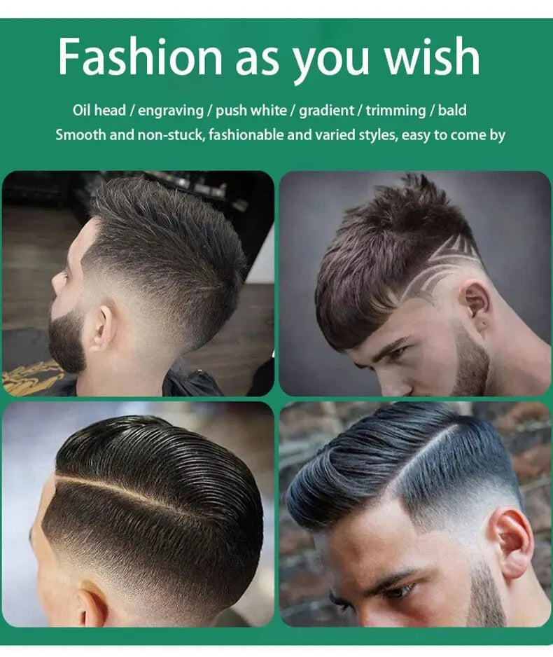 Electric Waterproof Sculpture Barber Oil Head Electric Hair Clippers Shaving Hair Electric Hair Clippers Bald Head Artifacts