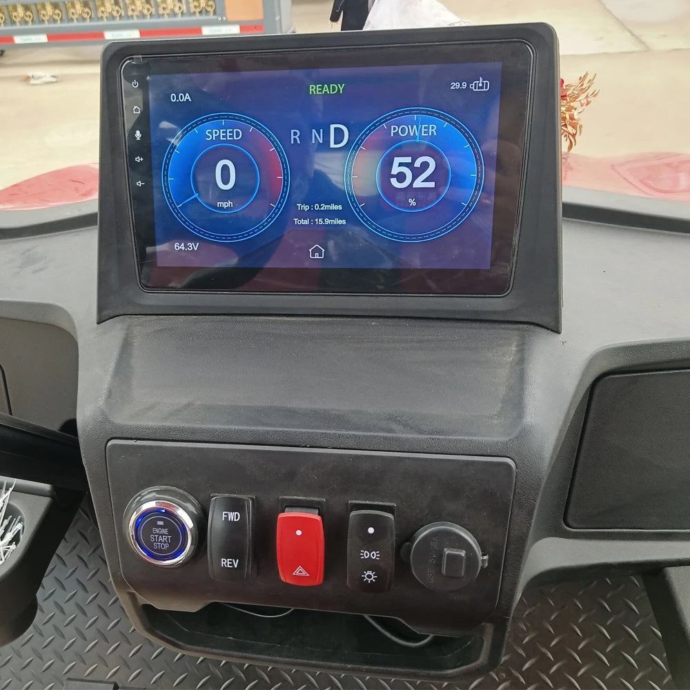 Brand New 4 Wheel Utility Vehicle 2 4 6 Seater 48/60/72V Electric Scooter Club Car Off Road Golf Cart With Rear Cargo Box