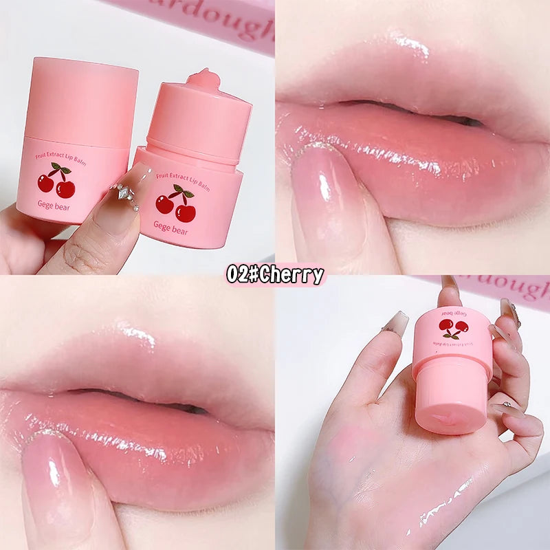 Gege Bear Fruit Extract Lip Balm Moisturizing and Anti-Cracking Lip Gloss in Autumn and Winter