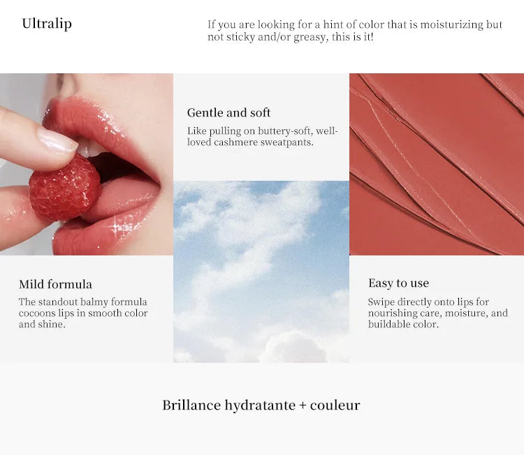 MLSMILE 6 Color Tube Lipstick natural long-lasting moisturizing moisturizing smooth gloss white and easy color lipstick