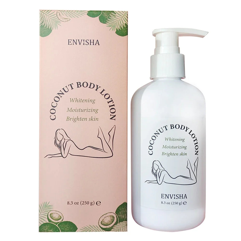 Body Lotion Butter Skin Care Coconut Oil Face Cream Whitening Moisturizing Brightening Collagen Remove Melanin Beauty Health