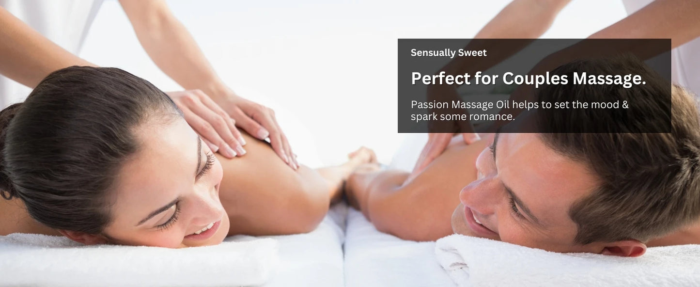 8.5 OZ Passion Sensual Jojoba Oil Natural Body Massage Oil for Couples Relaxing Perfect Glide & Smooth Skin, Tropical Paradise
