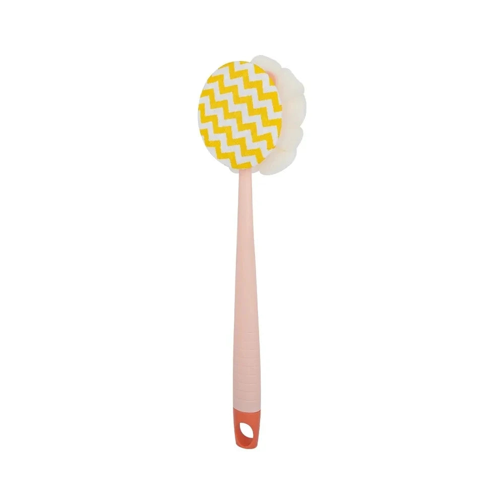 Bath Brush Back Body Bath Shower Sponge Scrubber Brushes With Handle Exfoliating Scrub Skin Massager Exfoliation Bathroom Brush