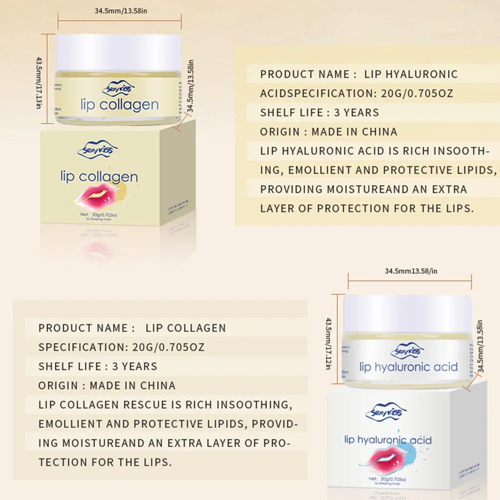 Lip Collagen Soothing and Moisturizing Delicate Lips To Prevent Cracking Freezing Exfoliation Day Night Repair Lip Care Products