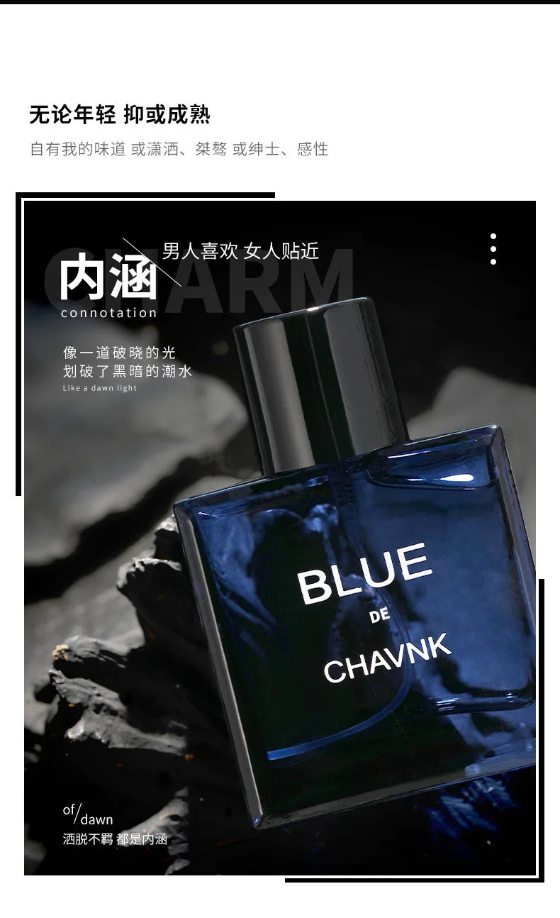 30ml Classic BLUE DE CHAVNK EAU DE PARFUM Pheromone Perfume Sky Blue HOMME SPORT Glamour Fragrance Body Spray for Men Gentlemen