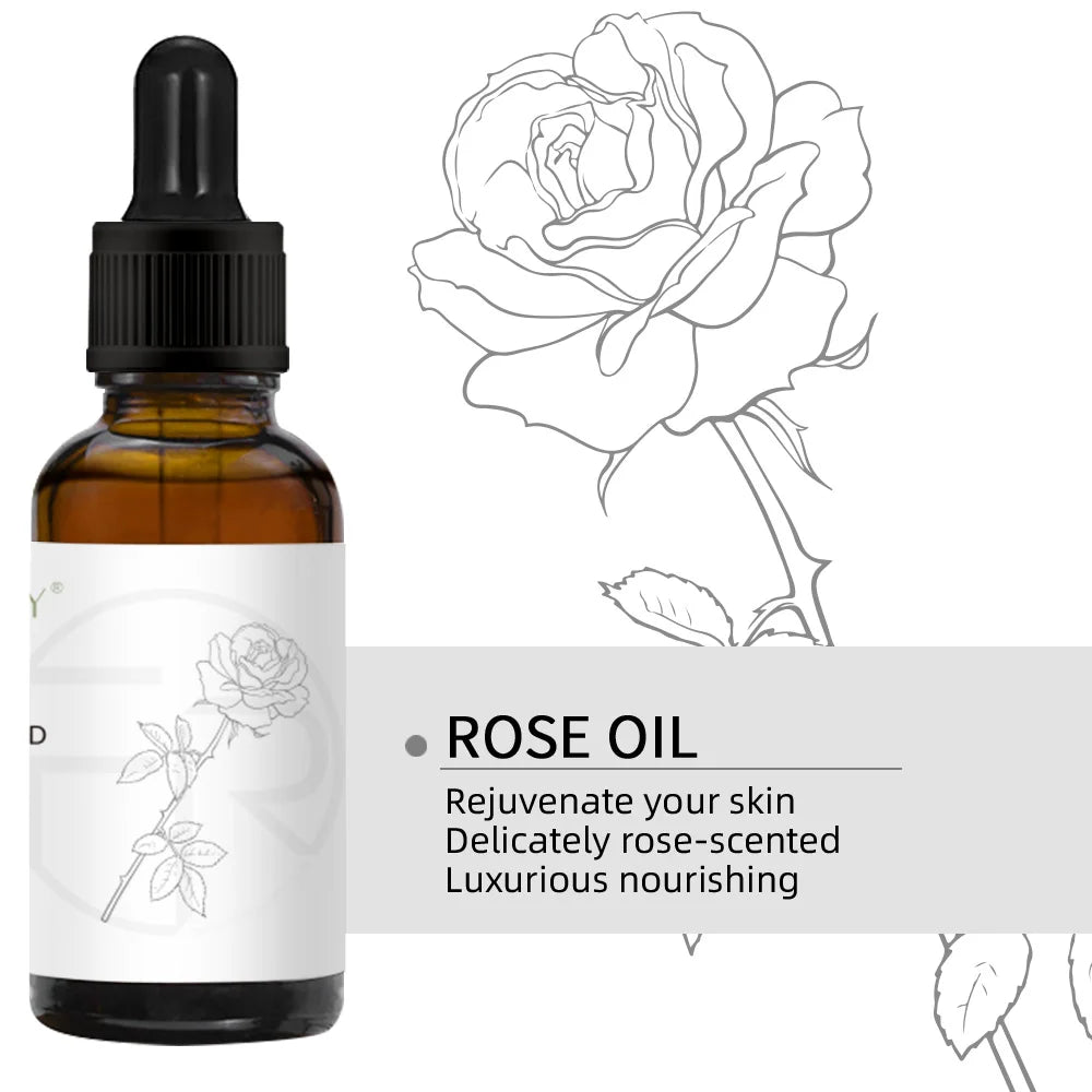 Essential Oils for Body Massage Oil Relax Therapeutic Body Oil Lavender Rosemary Lemon Peppermint Rose Argan Jojoba Massage Oil