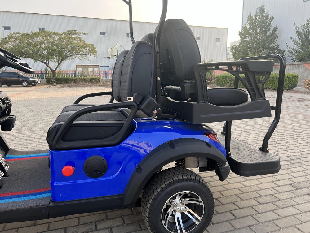 Brand New 4 Wheel Utility Vehicle 2 4 6 Seater 48/60/72V Electric Scooter Club Car Off Road Golf Cart With Rear Cargo Box