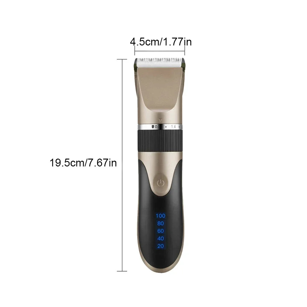 Professional electric barber clippers men barber beard trimmer rechargeable hair clippers ceramic blades hair trimmer