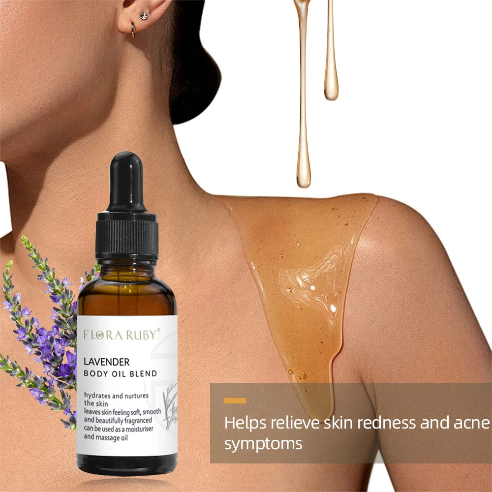 Essential Oils for Body Massage Oil Relax Therapeutic Body Oil Lavender Rosemary Lemon Peppermint Rose Argan Jojoba Massage Oil