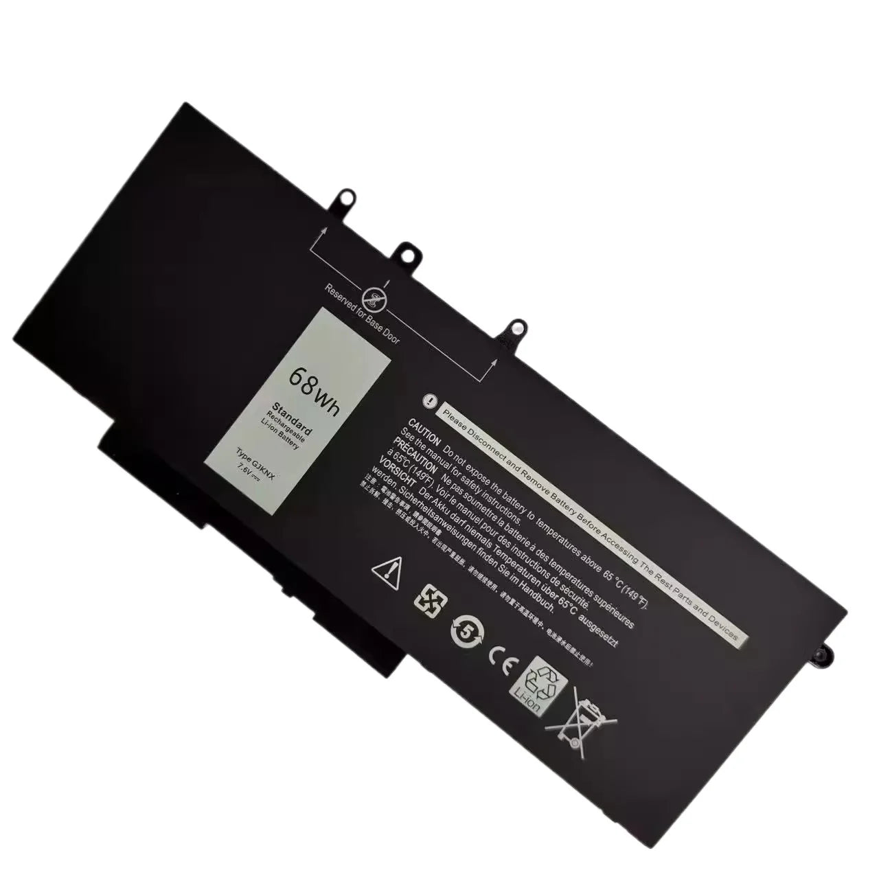 7.6V 68WH GJKNX Laptop Battery For DELL Latitude 5480 5580 5280 5288 5290 5490 5491 5495 5590 5591 E5580 Precision 15 3520 3530