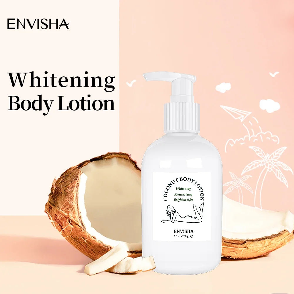 Body Lotion Butter Skin Care Coconut Oil Face Cream Whitening Moisturizing Brightening Collagen Remove Melanin Beauty Health
