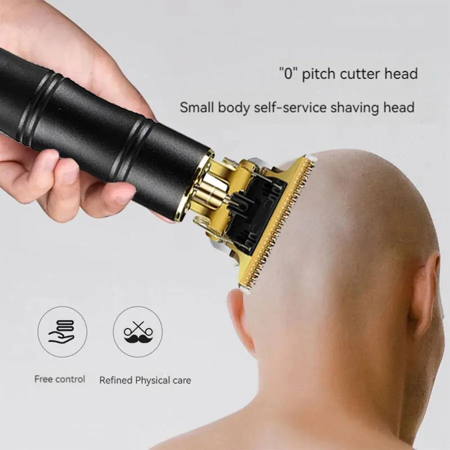 Electric Waterproof Sculpture Barber Oil Head Electric Hair Clippers Shaving Hair Electric Hair Clippers Bald Head Artifacts