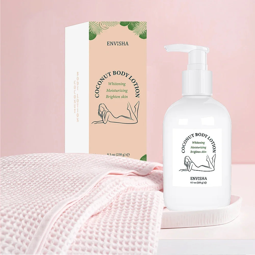 Body Lotion Butter Skin Care Coconut Oil Face Cream Whitening Moisturizing Brightening Collagen Remove Melanin Beauty Health