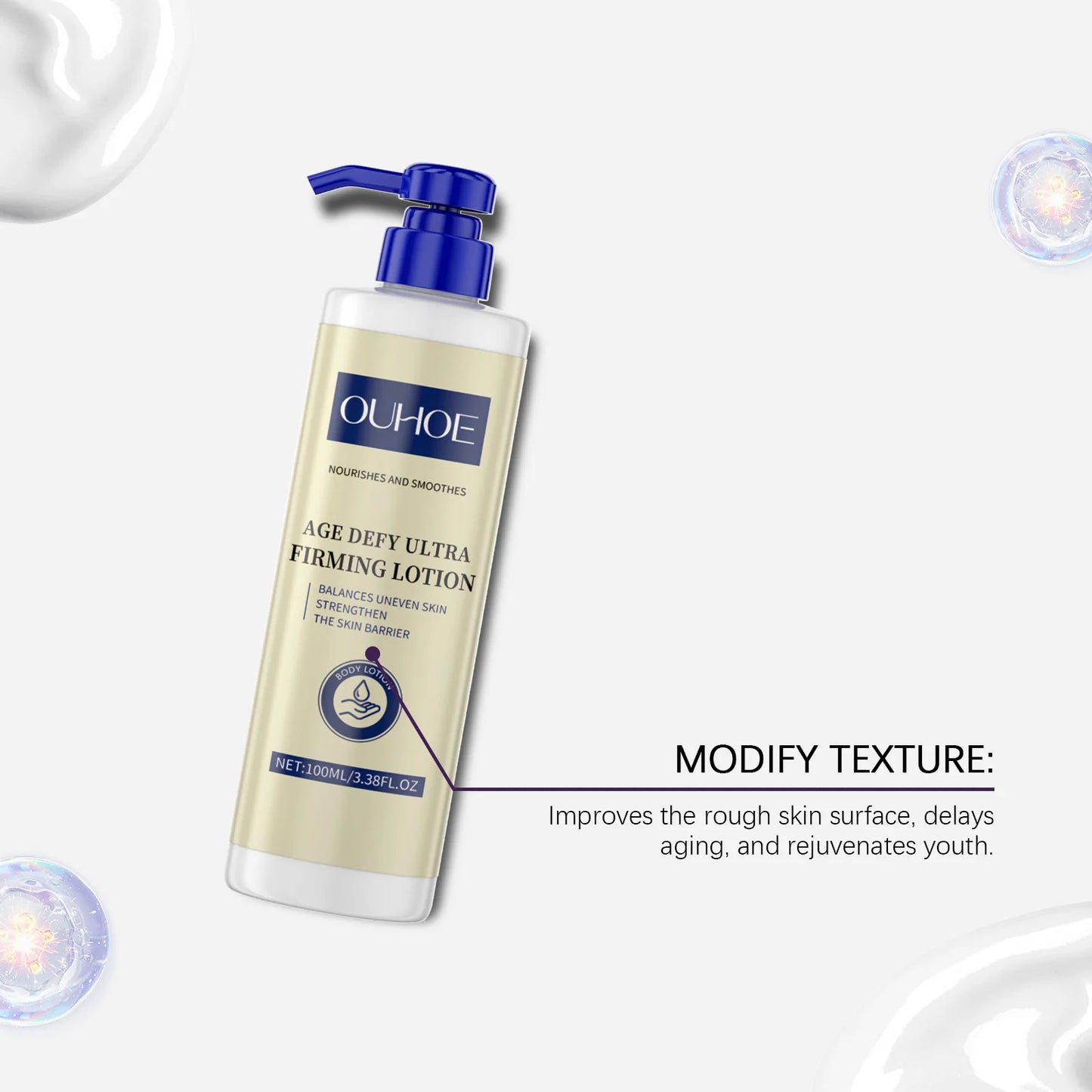 Anti Aging Body Lotion Reducing Wrinkles Dullness Dry Preventing Sagging Firming Whitening Revitalizing Body Moisturizer Cream