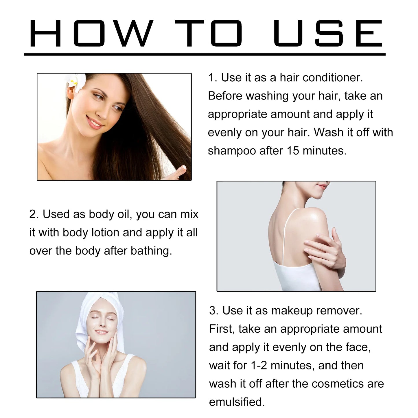 Body Massage Oil Anti Ag-ing Dark Sp-ots Whiten-ing Hydrate Nail Hair Face Repair Relaxing Humidifier Diffuser Skincare Product
