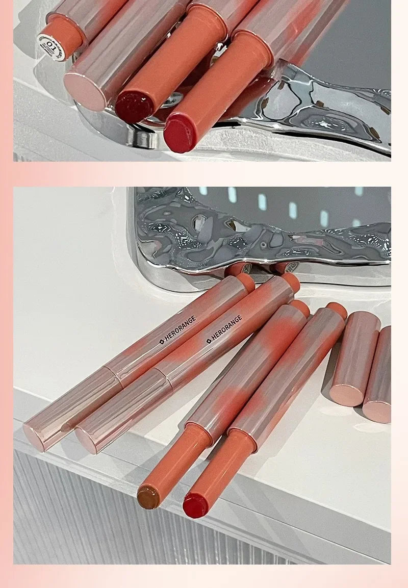 Strawberry Jelly Lipsticks Moisturizing Water Gloss Lip Stick Tint Mirror Clear Lip Gloss Non-Sticky Lips Makeup Korean Cosmetic