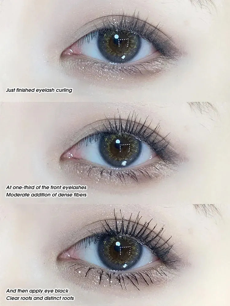 Fiber base mascara case is waterproof, thin and long, not easy to smudging and lengthening Long natural curling