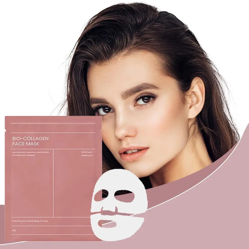 5/10pcs Collagen Face Mask Moisturizing Refreshing Brightening Nourish Deep Hydration Moisturizer Feels light Collagen Skin Care