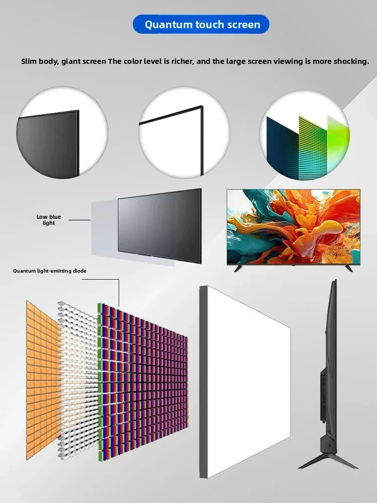 75 inch 4K high definition LCD TV 98 inch QLED Dot TV Smart Network Smart TV