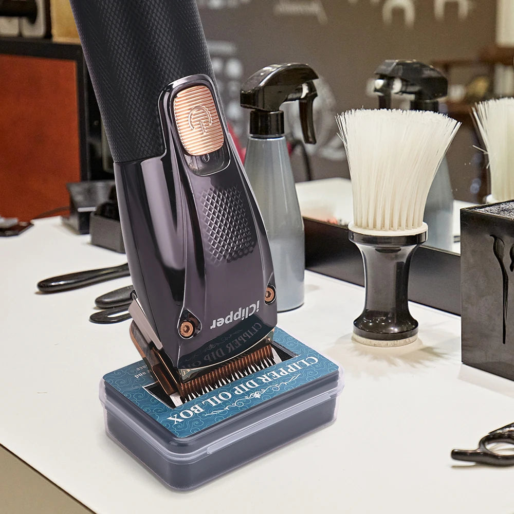 Barbershop Hair Clippers Shavers Lubricating Blade Rust Prevention Protection Repair Electric Push Oil Storage Box Anti-Rust