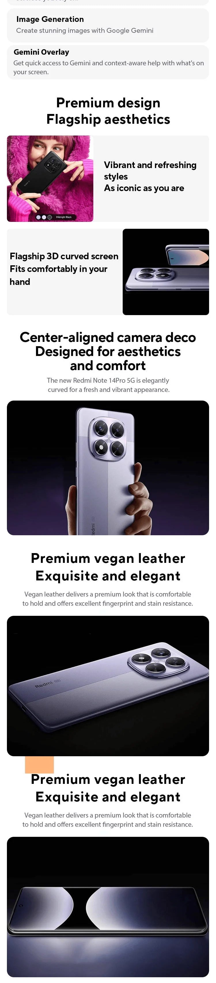 World Premiere Redmi Note 14 Pro 5G Global Version Smartphone Dimensity 7300-Ultra NFC 200MP Camera 1.5K 120Hz AMOLED Display