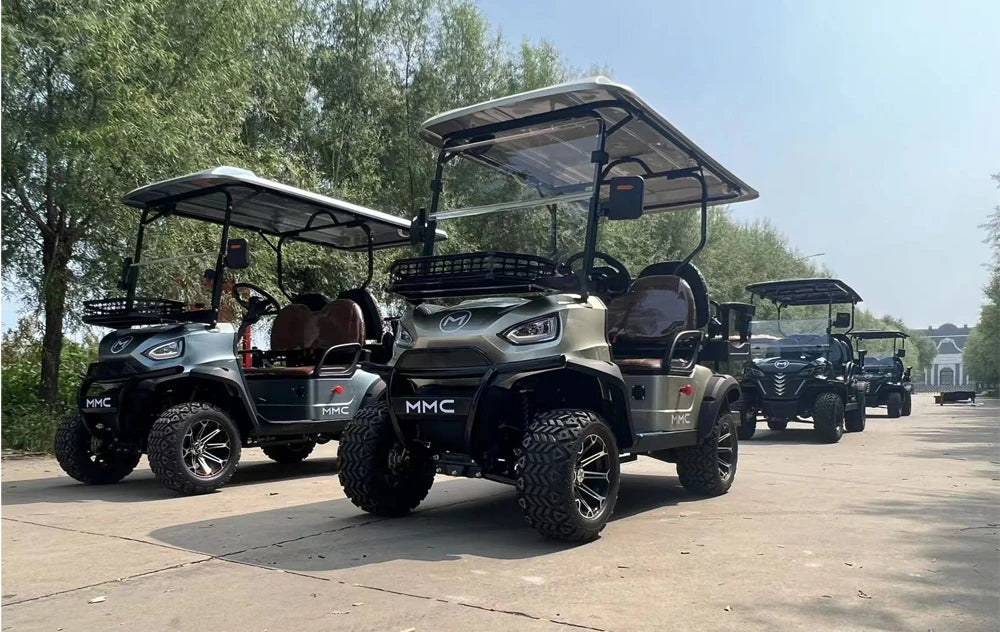 Brand New 4 Wheel Utility Vehicle 2 4 6 Seater 48/60/72V Electric Scooter Club Car Off Road Golf Cart With Rear Cargo Box