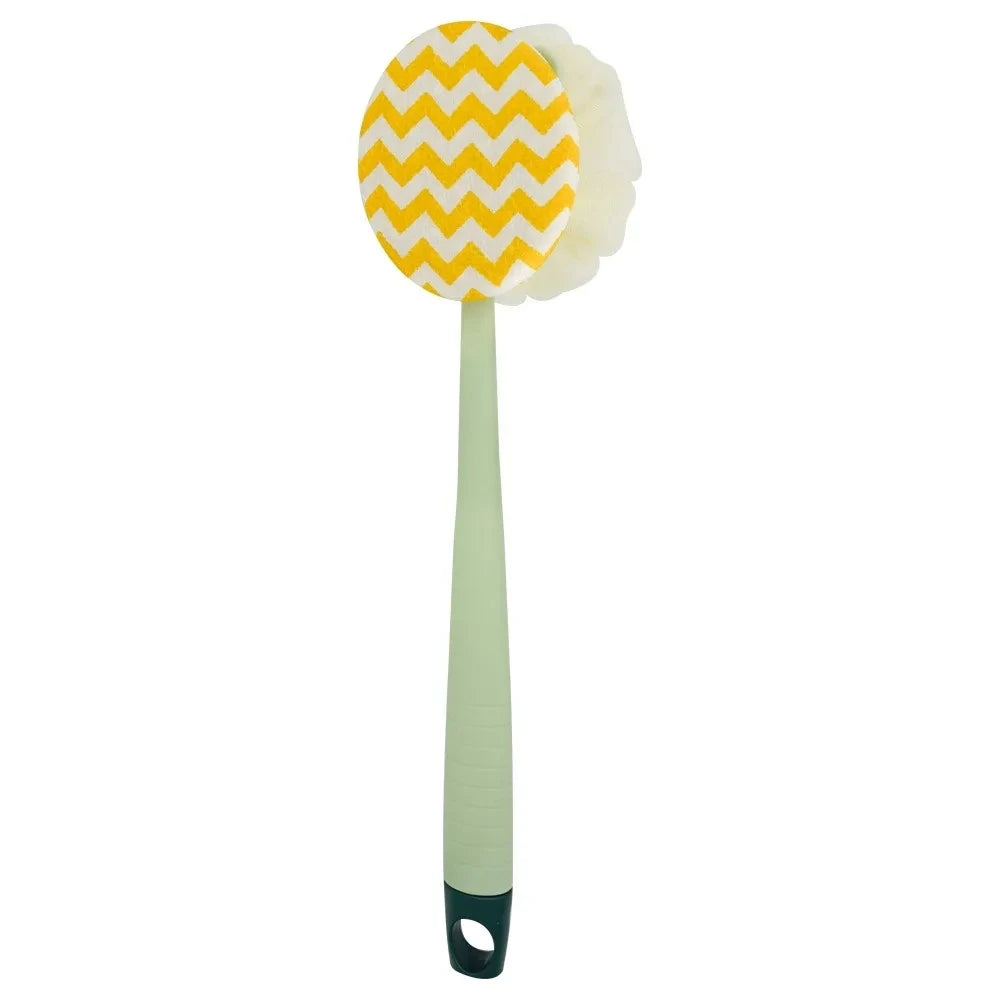 Bath Brush Back Body Bath Shower Sponge Scrubber Brushes With Handle Exfoliating Scrub Skin Massager Exfoliation Bathroom Brush