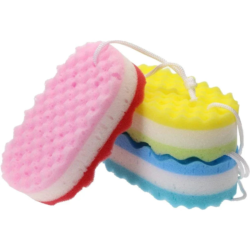 Soft Bath Sponge Body Scrub Bast Wisp Massage Brush Body Washcloth Skin Scrubber Relax Exfoliating Skincare Shower Accessories