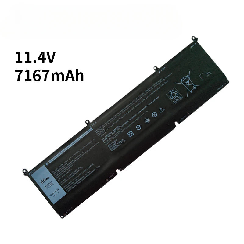 69KF2 Laptop Battery for DELL XPS 15 9500 9510 9520 9530 Precision 5550 5560 G15 5510 5511 5520 5515 5521 G7 15 7500 P91F P87F