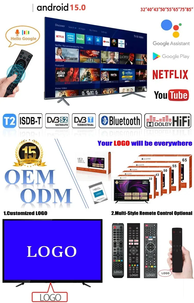 75 inch 4K high definition LCD TV 98 inch QLED Dot TV Smart Network Smart TV