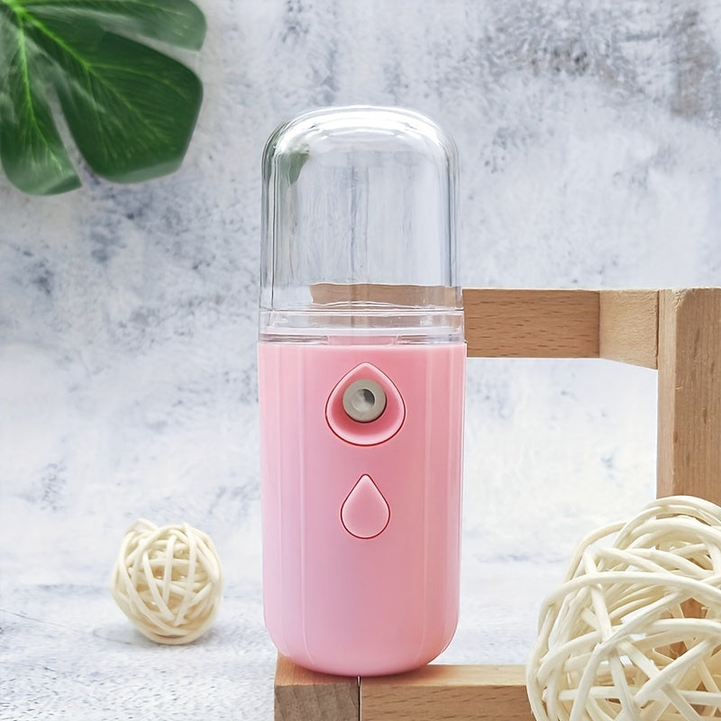 1PC Face Facial Mist Sprayer, 30ml Mini Facial Steamer Mist Sprayer, Nano Mister Hydrating Face Mist Spray Bottle, Humidifier, Spa Skin Care Moisturizing, Smart Wireless Security Hydration And Insulation Sprayer, Cute Electro