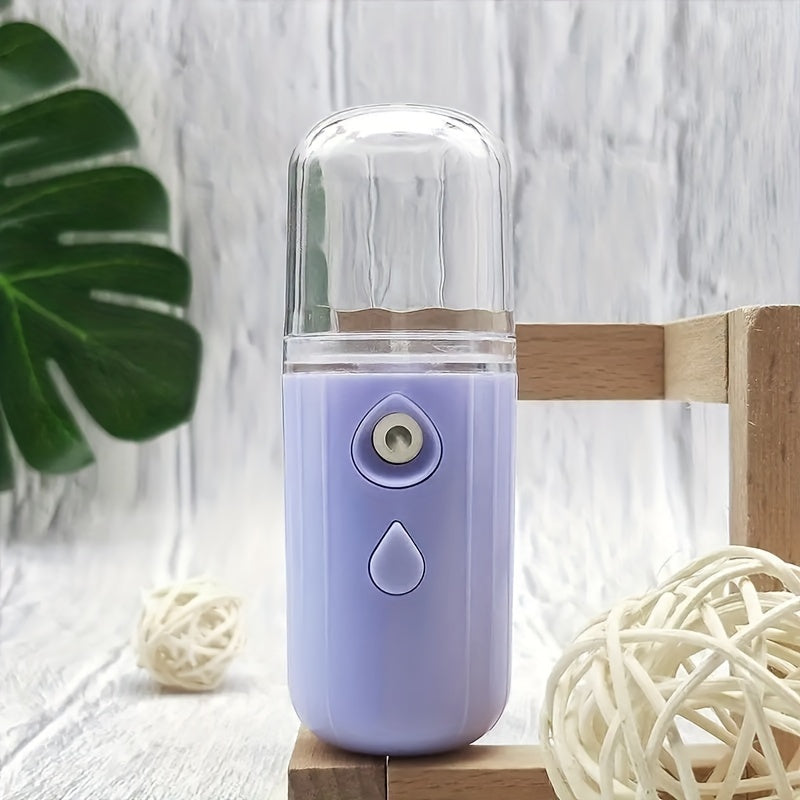 1PC Face Facial Mist Sprayer, 30ml Mini Facial Steamer Mist Sprayer, Nano Mister Hydrating Face Mist Spray Bottle, Humidifier, Spa Skin Care Moisturizing, Smart Wireless Security Hydration And Insulation Sprayer, Cute Electro