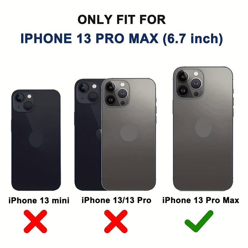 For IPhone 13 Promax Case, Heavy Duty Drop Protection, Full Body Rugged Shockproof Dust Proof 3- Layer Tough Protective Phone Cover For Apple IPhone 13 Pro Max Gift For Birthday/Easter/President's Day/Boy/Girlfriends