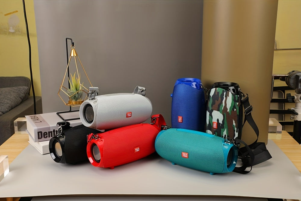 TG534 Portable Wireless Stereo Outdoor Speaker With Dual Speakers, Waterproof For Life, TWS Stereo Subwoofer Hands-Free Call/FM/TF Card/U Disk, For Mobile Phone/Tablet/TV, Music Speaker Plug-in Card U Disk Gift For Friends