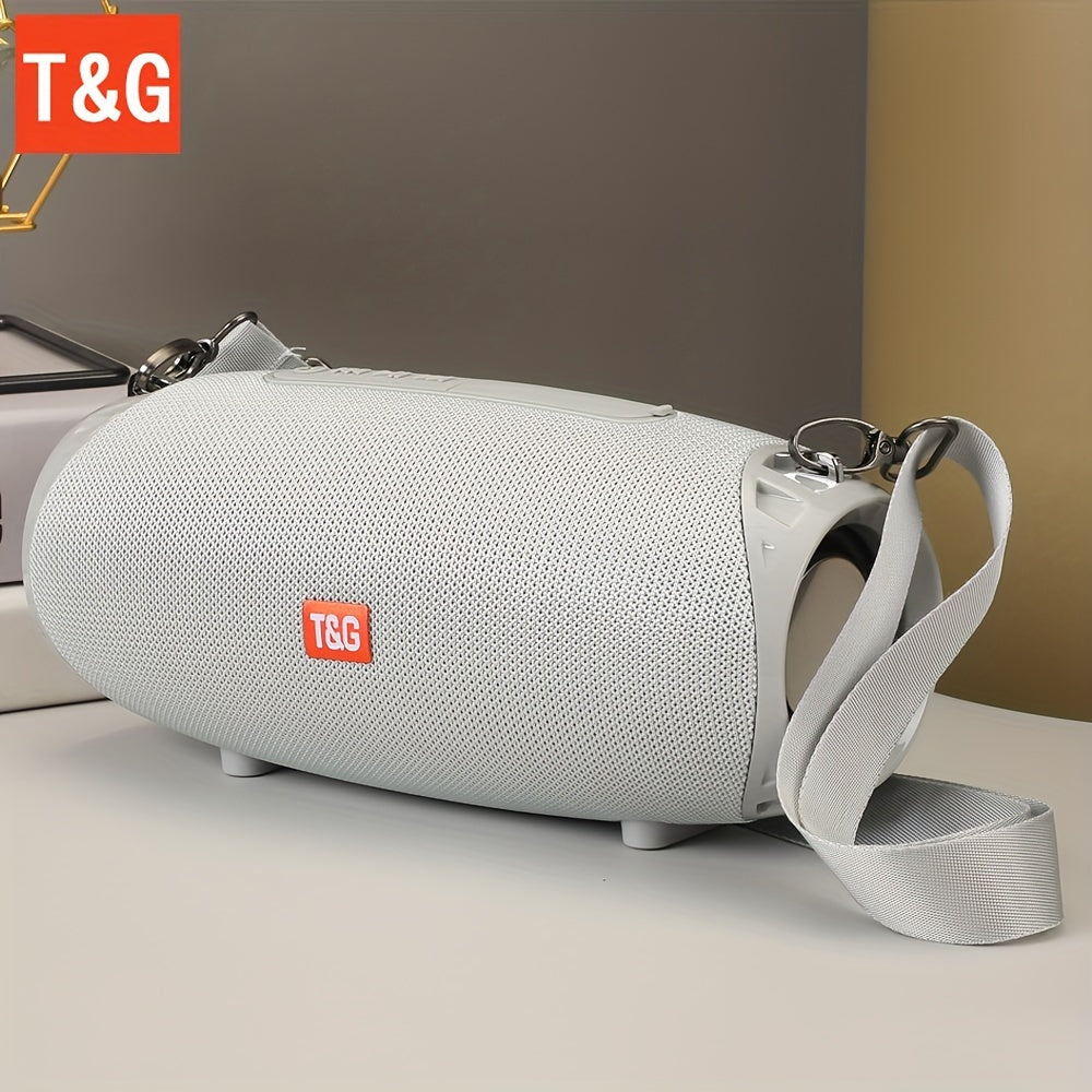 TG534 Portable Wireless Stereo Outdoor Speaker With Dual Speakers, Waterproof For Life, TWS Stereo Subwoofer Hands-Free Call/FM/TF Card/U Disk, For Mobile Phone/Tablet/TV, Music Speaker Plug-in Card U Disk Gift For Friends