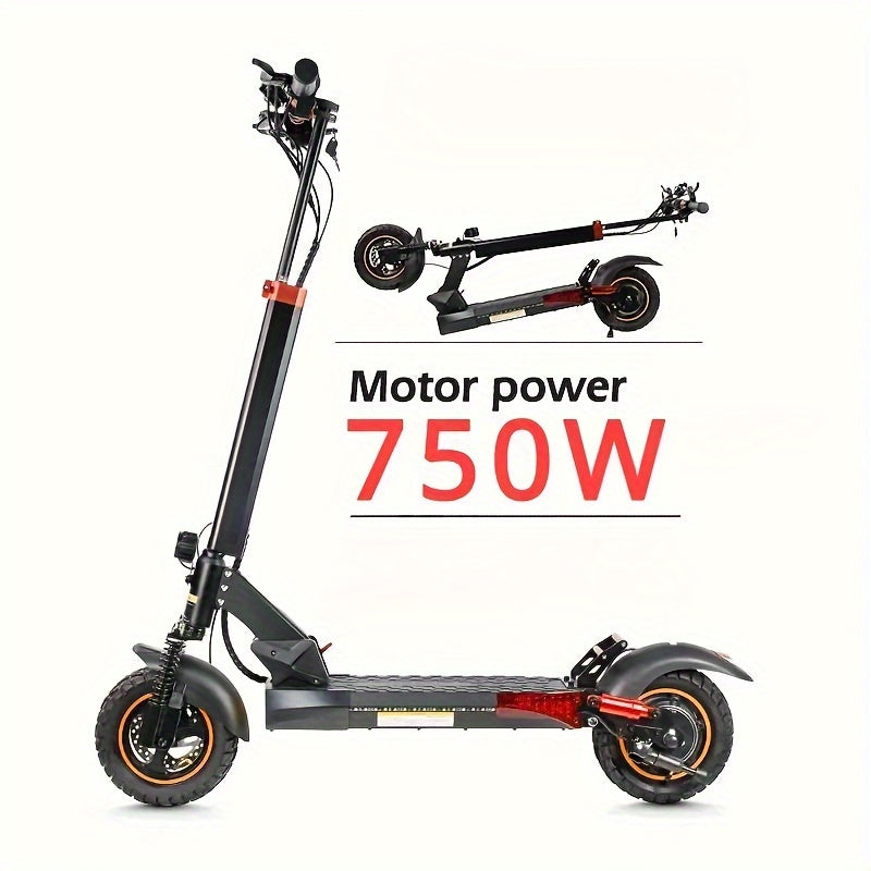 Enduro 750W Electric Scooter - Electric Scooters with 48V10A Battery, 10-inch Off-road Tires, Foldable, Portable, and 25° Climbing Ability for Adults