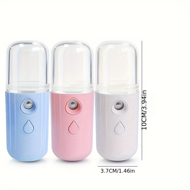 1PC Face Facial Mist Sprayer, 30ml Mini Facial Steamer Mist Sprayer, Nano Mister Hydrating Face Mist Spray Bottle, Humidifier, Spa Skin Care Moisturizing, Smart Wireless Security Hydration And Insulation Sprayer, Cute Electro