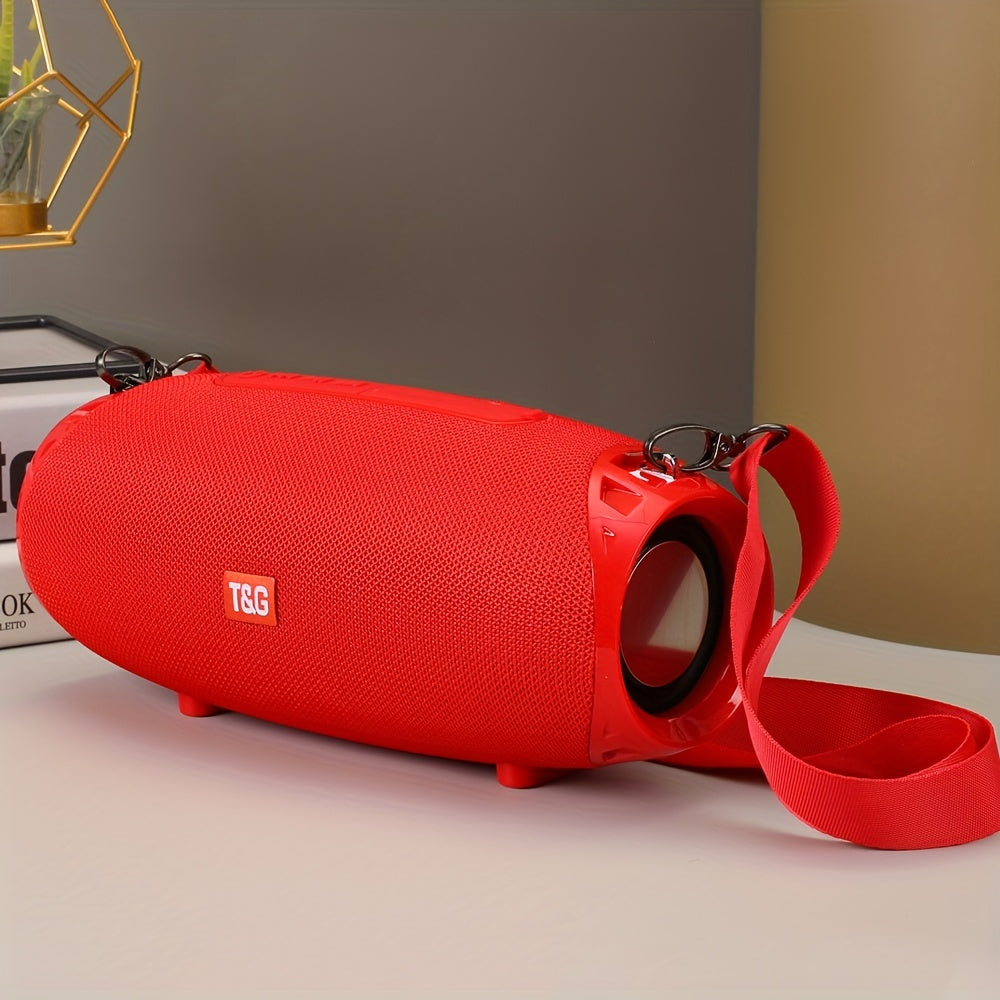 TG534 Portable Wireless Stereo Outdoor Speaker With Dual Speakers, Waterproof For Life, TWS Stereo Subwoofer Hands-Free Call/FM/TF Card/U Disk, For Mobile Phone/Tablet/TV, Music Speaker Plug-in Card U Disk Gift For Friends