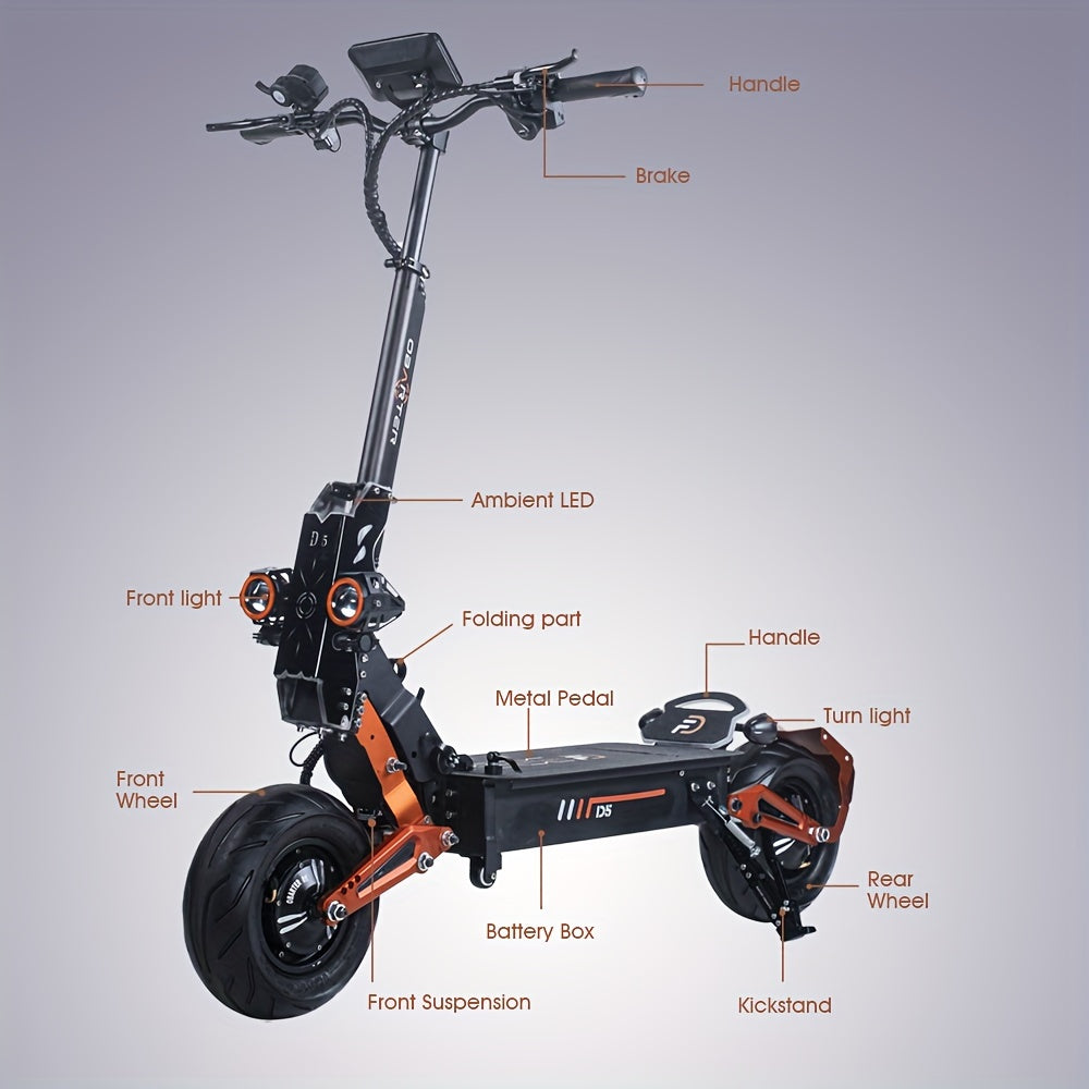 Obarter D5 12inch Fat Wheel Dual Motors Electric Scooter